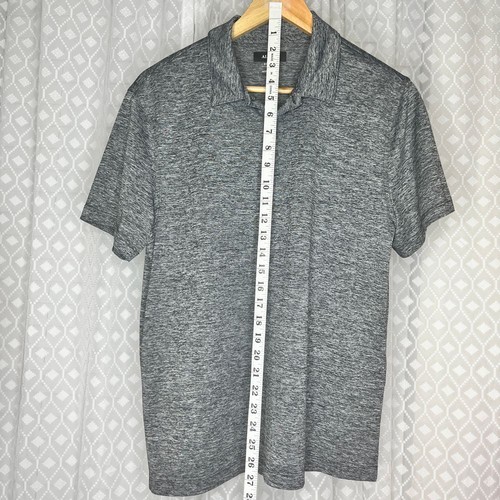 Polo Alfani Elasticizzata Performance Grigio Erica Abbigliamento Sportivo Casual Taglia M - Foto 2 di 6