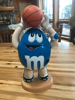 M&M BLUE BASKETBALL PLAYER CANDY DISPENSER M AND M COLLECTIBLE | eBay