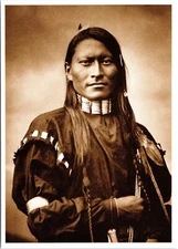Red Armed Panther, Red Sleeve Cheyenne Scout Native American Postcard