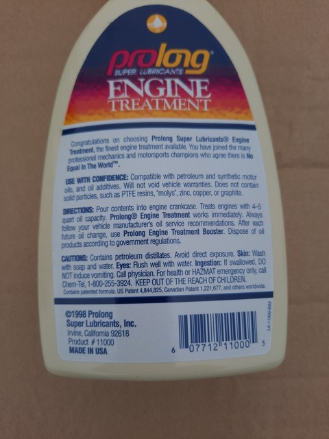Prolong Super Lubricants PSL11000 Engine Treatment - 12 Oz. for sale ...