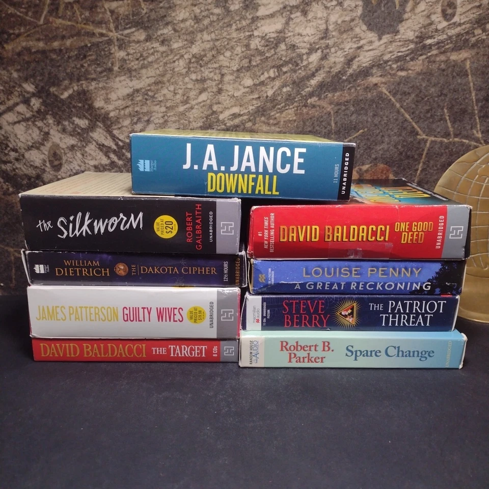 Audiobook CD Bundle -9 Complete Titles -Baldacci -Parker -Galbraith -Penny - Image 2 of 4