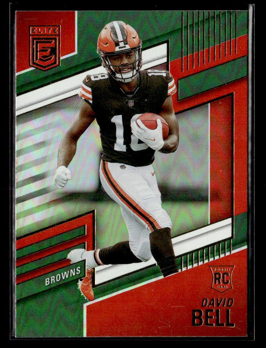 2022 Donruss Elite #124 David Bell Green Card Cleveland Browns
