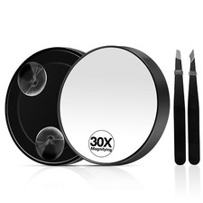 MIYADIVA 30X Magnifying Mirror, Magnifying Mirror Suction Cup, Travel Makeup ...