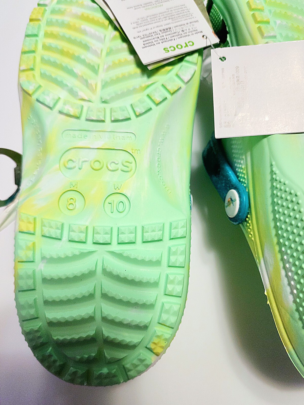 Margaritaville X Crocs Classic Clogs Jimmy Buffet w Jibbitz W10/M8