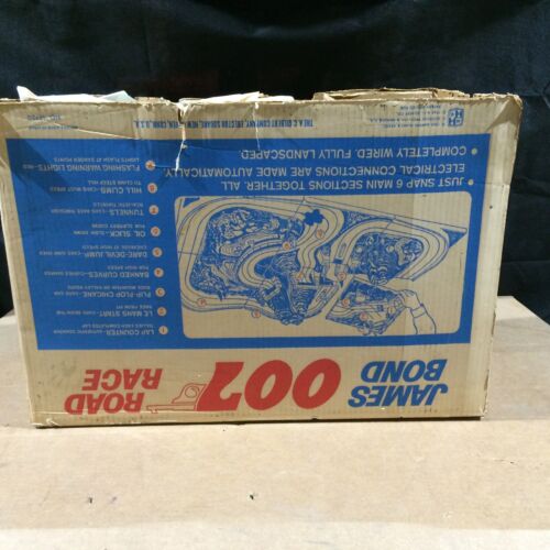 Original JAMES BOND Road Race Set BOX Gilbert 007 Slot Car For REPAIR - Picture 4 of 24