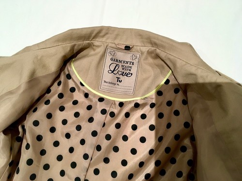 niñas gabardina totalmente forrada, lavable, nuevo, de 4 a 7 años, mezcla algodón - Imagen 3 de 7