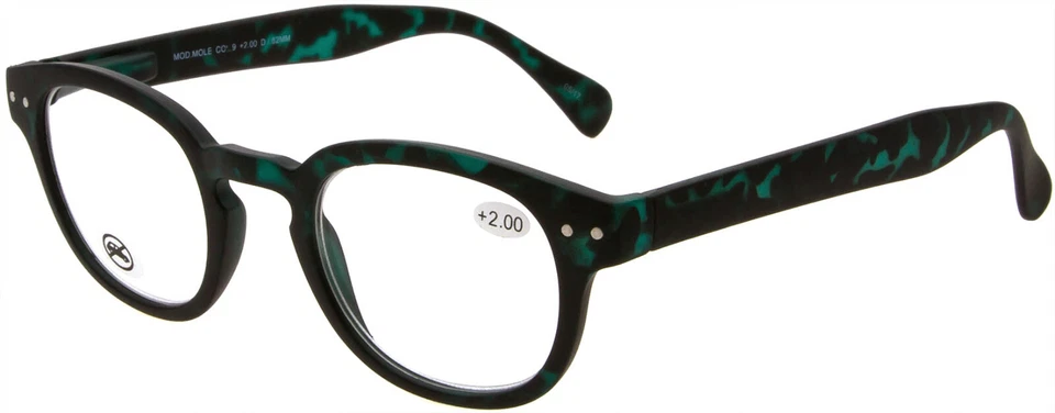 Occhiali da lettura uomo donna tondi tascabili colorati vista vicino 4 diottrie - Imagen 4 de 4