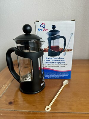 Bru Joy French Press/ Tea Maker New In Box, 3 Cups 350 Ml