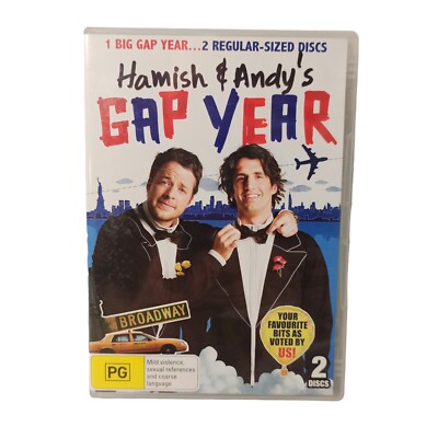 Hamish & Andy's Gap Year (DVD) Australian Comedy Drama Travel Vacation Buddy