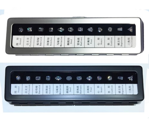 GIA Master Set 12CT DIAMOND Shaped Stone Grading TESTER Teaching Tools - Picture 1 of 7