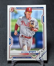Bryson Stott Paper Prospect Rookie 2021 Bowman Card #BP-17 Philadelphia Phillies