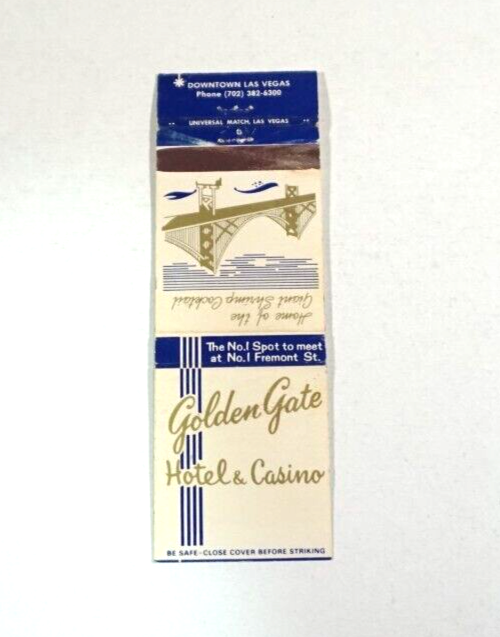 Matchbook Golden Gate Hotel & Casino Downtown Las Vegas Giant