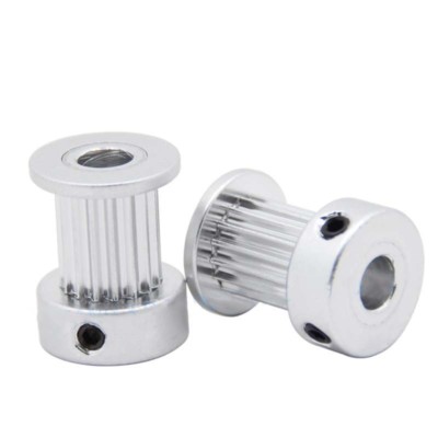 20T/16T GT2 Gear 5mm/6.35mm/8mm Pulley Aluminum for 3D Printer 10mm Timing Belt