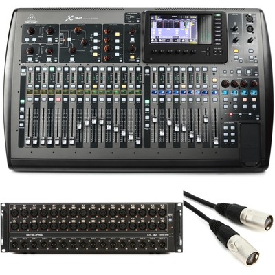 Behringer X32 Digital Mixer with Midas DL32 Stage Box Bundle