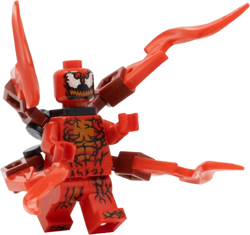 Used LEGO Carnage Minifigure 76173 Marvel Medium Appendages Spider