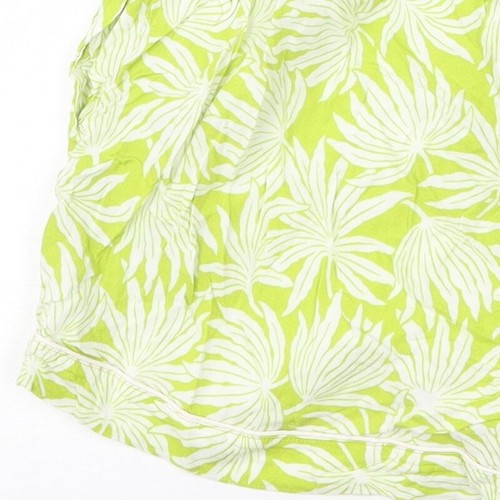 Uniqlo Womens Green Floral Viscose Blend Bermuda Shorts Size M Reg Pull On - Picture 12 of 12
