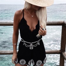 Latin Körperkette Körperschmuck Bauchkette Bikini Kette Body Chain Hüftkette