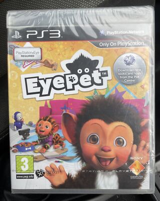 EyePet (Sony PlayStation 3, 2010) Videospiel Ps3 PAL - NEU VERSIEGELT SELTEN