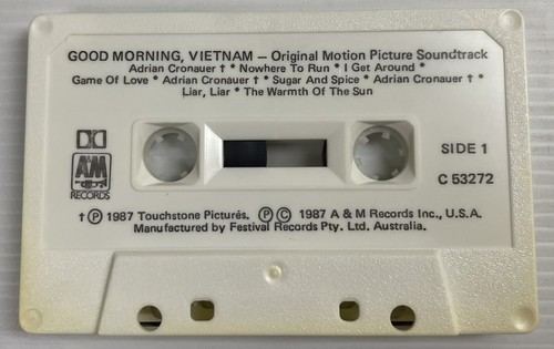 Good Morning Vietnam Cassette Motion Picture Soundtrack Tape RMC 53272 A&M 1987 - Picture 11 of 24