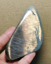 Polished Nice Rainbow Purple Flash Labradorite Spectrolite Freeform Reiki Stone