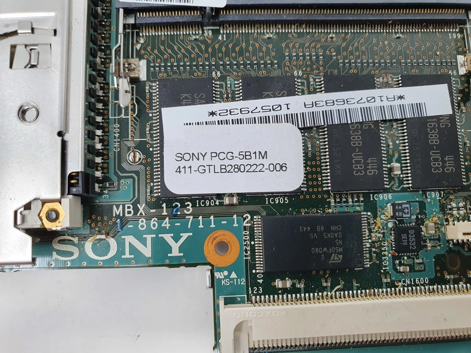Sony PCG-5B1M Motherboard Main Board Logic Board MBX-123 1-864-711-12 - Image 4 of 4