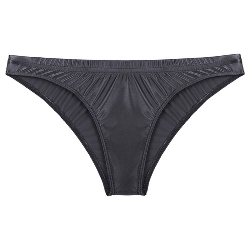 FEESHOW Mens Metallic Shiny Underwear Low Rise Pouch Bikini Briefs Glossy AU - Picture 38 of 147