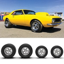 1:18 Cragar "Crusher Camaro" style wheels and tires