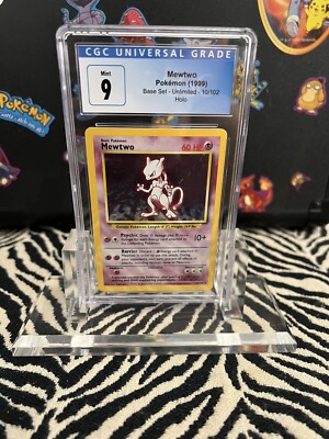 Pokmon Card - Mewtwo Base Set Unlimited Holographic Graded CGC 9 (10/102) | eBay Pokmon Card - Mewtwo Base Set Unlimited Holographic Graded CGC 9 (10/102) | eBay