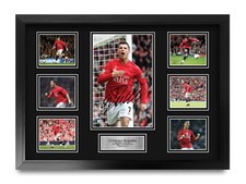Cristiano Ronaldo Signed Large A2 Framed Printed Autograph Memorabilia Gift
