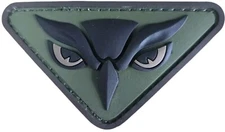 MILSPEC MONKEY OWL HEAD 3D MSM TACTICAL MILITARY ARMY FOREST PVC HOOK PATCH