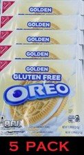 5x NABISCO Oreo GOLDEN GLUTEN FREE Vanilla Sandwich Cookies 12.08 oz NEW 5 PACK
