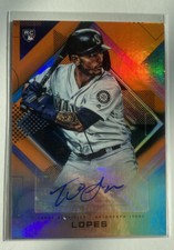 2020 Topps Fire Tim Lopes #FA-TL Auto Orange /99 Seattle Mariners SP Signed