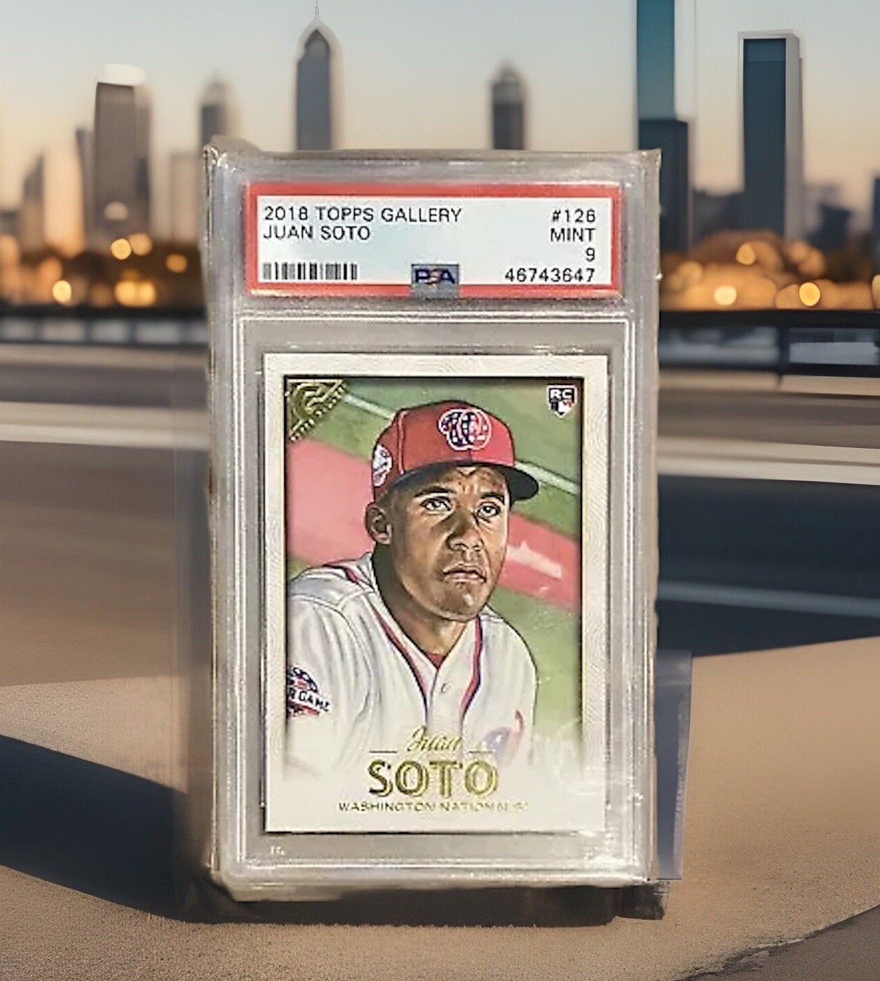 2018 Topps Gallery Juan Soto Rookie RC #126 PSA 9 Nationals