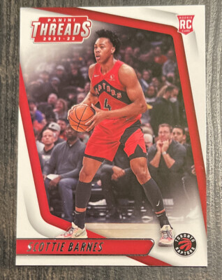 2021-22 Panini Chronicles Threads SCOTTIE BARNES Green Parallel RC #82 Raptors