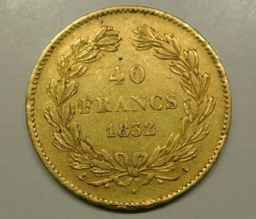 Pièces de monnaie françaises 40 francs or sur Louis-Philippe