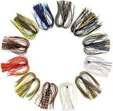 Riverruns Silicone Jig Skirts Fishing Lure Skirt Replacement for Spinnerbaits 