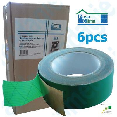 Nastro Barriera Vapore Deflexx 50mm X 25m - Verde, Impermeabile, UV-Resistente, Per Tetti E Pareti Nastro Per Impermeabilizzazione Pareti - Foto 8