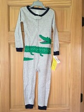 New Carter's Alligator Snug Fit Cotton Footless Pajama PJs Boy Sleeper 1pc