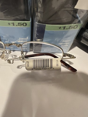 3 (pack ) Magnivision Folding Reading Glasses +150 Compact Lightweight #108 - Picture 6 of 8