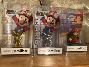 Amiibo Mario Gold – Figurine De Collection – NEUF (boîte Partiellement Ouverte)
