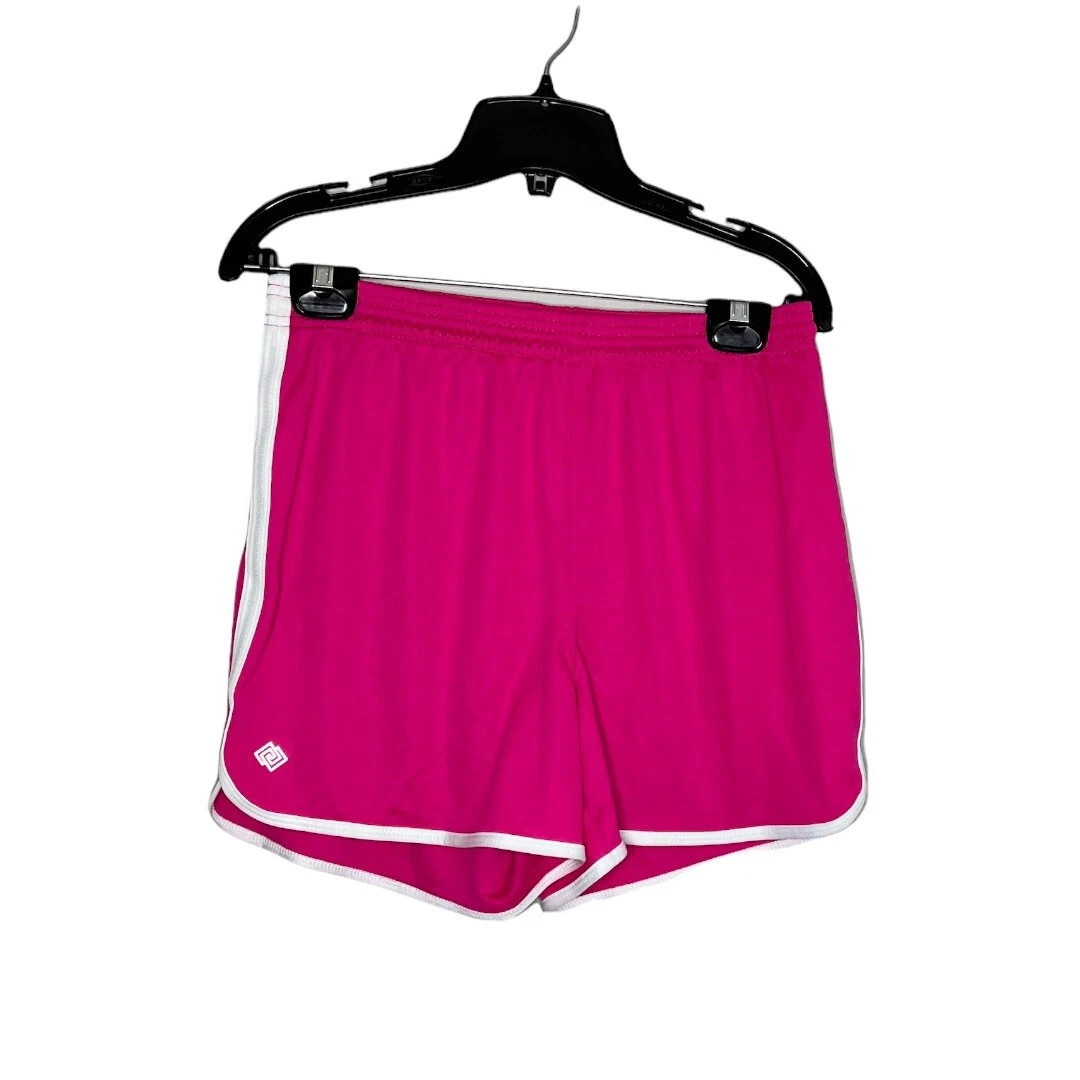 ZELOS hot pink shorts with white trim Size M
