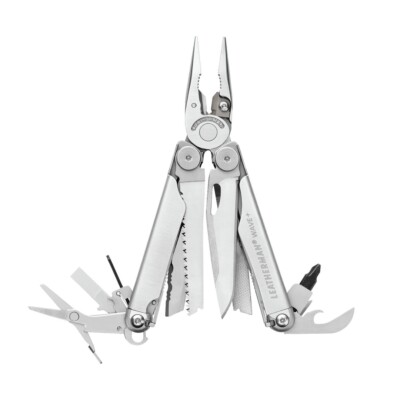 LEATHERMAN Multitool Wave+ silver Werkzeug Outdoor Nylon Holster 18 Funktionen