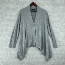 Talbots Womens Size M long sleeve button up wool bled cardigan sweater 1222