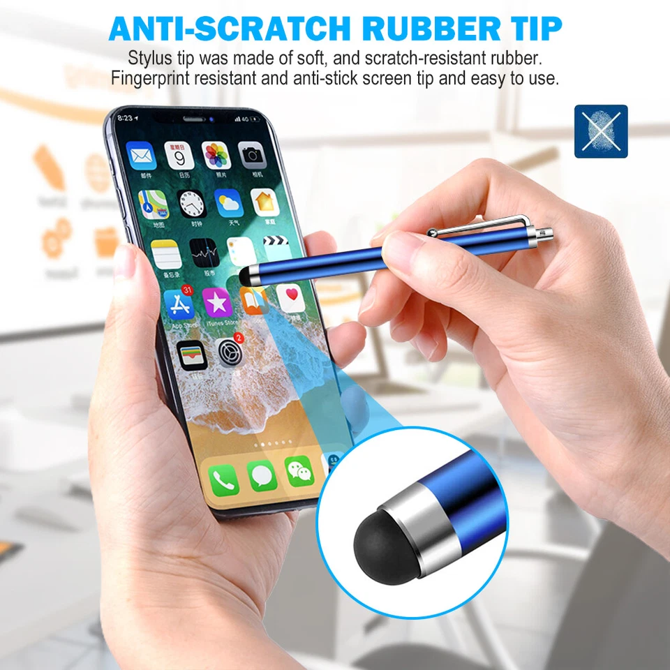 10x Touch Screen Stylus Pen Capacitive For iPad iPhone Samsung Tablet Universal - Image 4 of 4