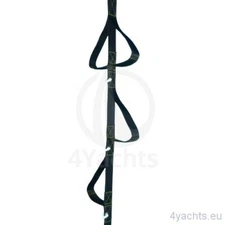 Webbing ladder MastS with low steps for mast climbing 8.1m + shackles