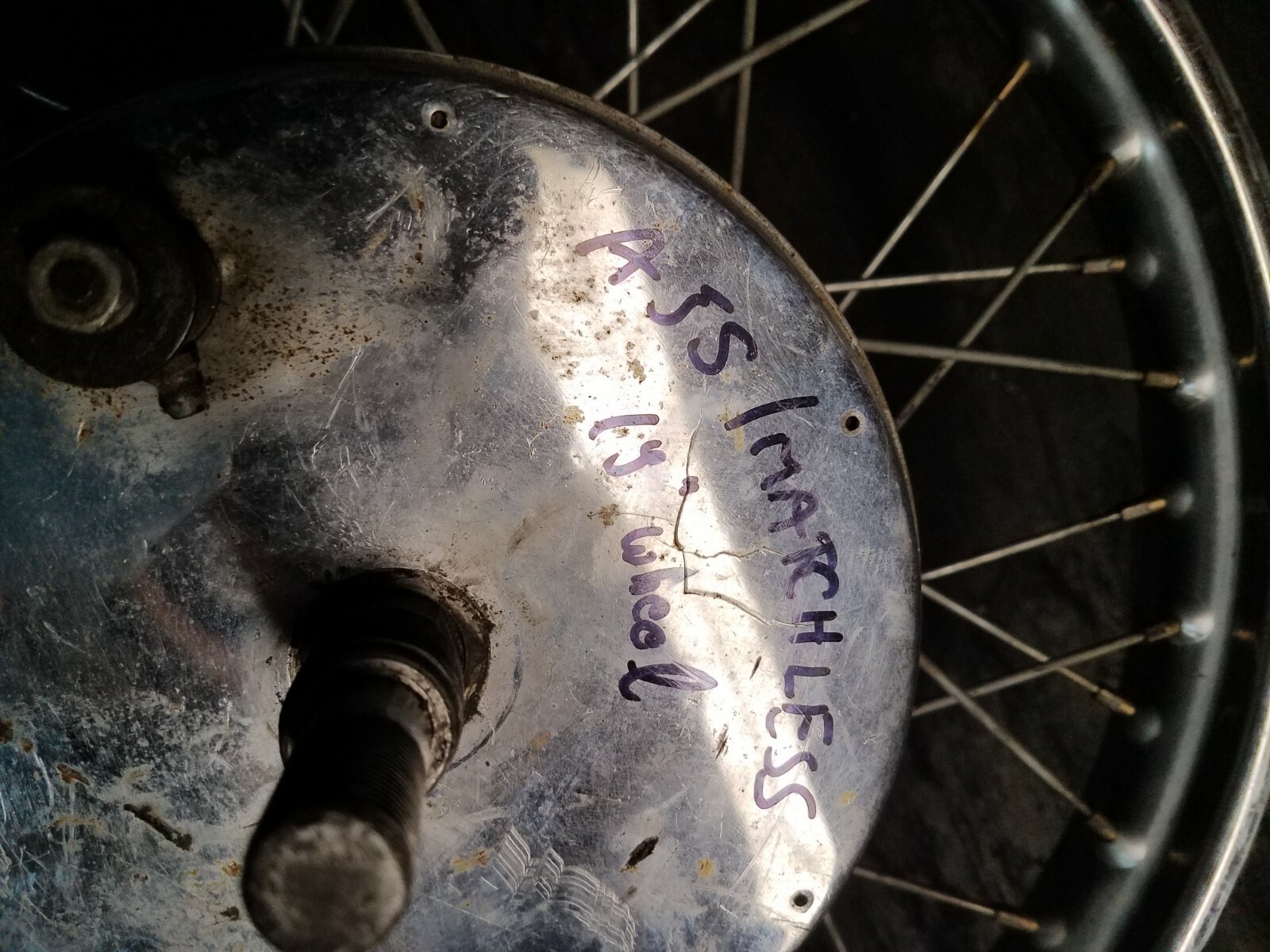 AJS/Matchless Rear Wheel Hub Brakes Drum Sprocket Speedo Mounting Hardware