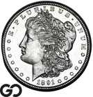 1891-S Morgan Silver Dollar Coin, Proof-Like, Gem BU++ PL