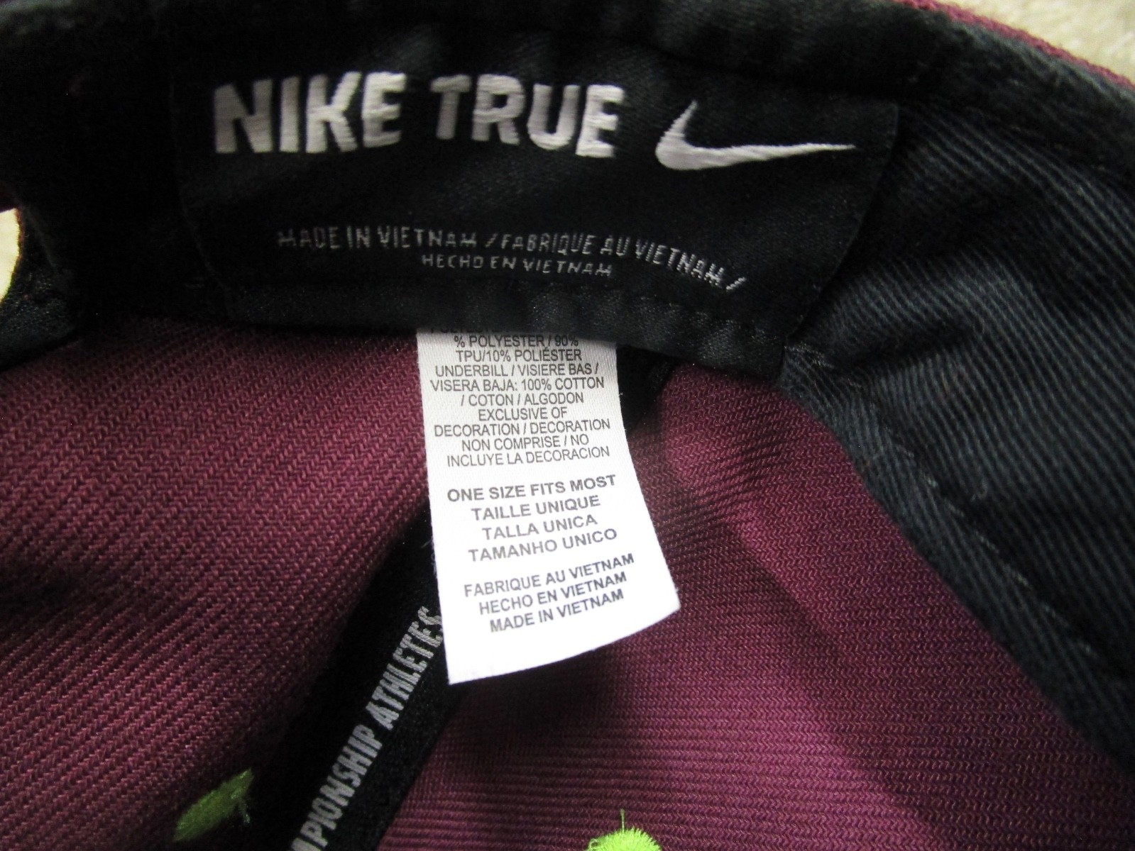 Nike Cap Hat Snap Back Men Adjustable Purple Lebr… - image 6