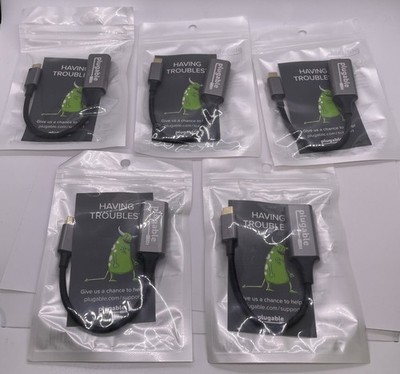 5 PACK - Plugable USB-C to HDMI Monitor Adapter - USBC-HDMI