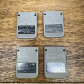 Sony Playstation 1 PS1 Official OEM 15 Block Memory Card SCPH-1020 Gray Tested